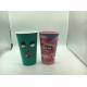 Printed Disposable Plastic Cups Hot Drink UV Printing Customized Logo