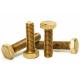 Plain Finish Brass DIN933 DIN931 Hexagon Hex Head Bolts for Construction