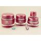 Wine Red Round Acrylic Packaging Jars For Cosmetics Luxury PMMA Cream Packaging
