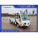 Closed Electric Shuttle Bus , 14 Person 4 Wheels  Electric Tourist Car With Vacuum