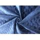 Dual Layer Quilted Velvet Fabric For Bedding Navy Blue 320GSM 93% Polyester