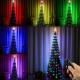 1.2m/1.5m/1.8m Christmas Tree Crystal Pendants Decor LED Light String Festoon Fairy Lights New Year Party Decor Lamp Garland