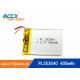 353040pl rechargeable 353040 3.7v 400mah lithium polymer battery for MP3 player, MP4 player