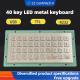 PINPAD 40 key LED waterproof metal keyboard GZ-C001055 R232 interface