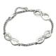 7.5in 6 Gram Infinity Name Bracelet Boyfriend Personalized Name Bangles SGS