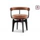 4 Legs Hollowed Back Leather Upholstered Dining Chair