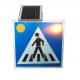 High Luminance 5W 18V Solar Pedestrian Crossing Sign Easy Installation