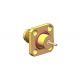18GHz Gold Plated Jack Hermetically Sealed SMA RF Connector