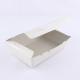 Corrugated Folding Disposable Food Packaging Box White Paper Container