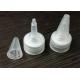 Translucent Clear Recycle Bottle Caps , Twist Off White Color 18 410 Cap