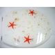 sea star shell toilet seat,poly resin decorated seat cover,color box,zinc alloy hinge