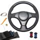 DIY Suede Black Leather Customized Car Wrap Steering Wheel Cover For Toyota Corolla Matrix 2003 2004 2005 2006 2007 2008