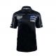 Attractive Black Sportswear Custom Printed Motorsport Polo Shirts for Sportswear Fans