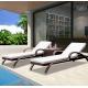 PE Rattan Outdoor furniture sun lounger chaise lounge chair for Swimming Pool Diving deck chair Sea lounge sofa