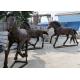 Bronze Horse Statues Life Size Garden Running Horse Sculpture Outdoor Art Metal Animal
