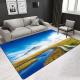 High Quality Nature Landscape 3D Printed Polyester Fiber Living Room Carpet Hotel Area Rugs Custom Size