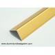 Bright Golden 2cm Aluminum Corner Guards With Sand Blasting Effect 2.7m Length