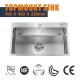70x45 Topmount Stainless Steel Kitchen Sink Rectangular 16 Gauge Single stainless steel