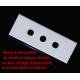 Three Hole Ultra Thin Zirconia Ceramic Blades For Film Tape Slitting