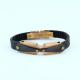Factory Direct Stainless Steel High Quality Silicone Bracelet Bangle LBI25