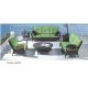 5-piece patio Resin Wicker Contemporary Deep Seat Sofa with Cushion -9206