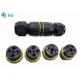 Outdoor IP 68 450V Waterproof Cable Connectors M25 2 3 4 5 Pins 2 Channel