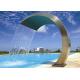 Simple Style Stainless Steel Water Fountain , Stainless Steel Pool Water Features