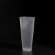 Customizable 600ml Clear Plastic Disposable Cups Round PP Boba Tea Cups