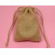 TUV 13cm Drawstring Pouch Bags Linen Jute Jewelry Burlap Gift Sacks SGS