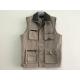 Mens classic vest，mens waist coat, gilet, vest in peach skin fabric, beige colour, S-3XL, 049