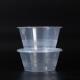 S M L Smooth Disposable Plastic Bowl Clear White Black