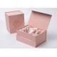 Handmade Beautiful Pink Gift Box , Magnetic Paper Box Simple Recyclable
