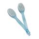 Blue Curved Long Handle Back Washing Brush With Oval Brush Head