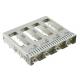 Ganged 1x4 Connector Press Fit Position SFP+ Cage 2169260-1