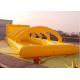 Yellow Customized Inflatable Sports Games With Obstacle Arch N Basket Hoops