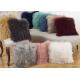 Genuine Lamb Mongolian Fur Pillow 18 X 18 With Customized Color / Shape
