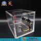 Custom Full Clear Lockable Cash Box / Acrylic Cards Holder Casino 8 Decks Playing Plastic Dealer Money Drop Box