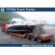 High strength 3 Axle low bed Heavy Haul Trailers For Heavy Boat Transportation