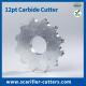 12 Point Carbide Cutters For TFP-260 Surface Prep Contractors Hire Depots And Fleets