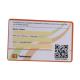 Full Color Plastic flat Barcode & QR code gift Card for promotion