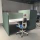 High-end Green Fabric Office Workstation Cubicles Workstation Partition For 3 Person