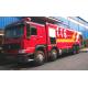 HOWO 339kw Water Tank Fire Truck 12 Wheeled With 25000L Large Capacity