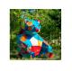 Contemporary Garden Decoration Colorful Stainless Steel Bear Sculpture