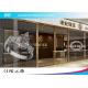 Small Transparent Led Curtain Display Screen , High Contrast Mesh Led Display