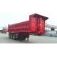 40T-100T 2 Axles or 3 axles heavy load dump tipping semi trailer truck ,  dump tractor trailer