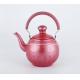 1L,1.5L,2L Best selling pink color whistling kettle with filter stainless steel new design tea coffee pot with infuser