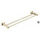 Double towel rail 83009-Brushed golden &Brush&Polish&Round&Stainless steel304