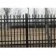Interpon Coated Bronze Wire Full Weld Garrison Steel Picket Fence Industrial Security Fencing
