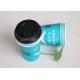Custom Printed Paper Cups With Lids For Hot Drinks , Branded Disposable Coffee Cups