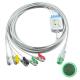 Promed PM-12 PM-12C PM-12D ECG Cables and Leadwires 14pin Connector ECG Cable 3 Lead IEC snap